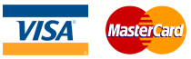 We accept all major credit cards including Visa, Mastercard, American Express